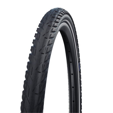 Велосипедная покрышка Schwalbe SILENTO 28x1.40 (37-622), K-Guard (чёрный, светоотражающая полоса)