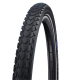 Велосипедная покрышка Schwalbe MARATHON MONDIAL 28x1.60 (42-622), RaceGuard (чёрный, светоотражающая полоса)