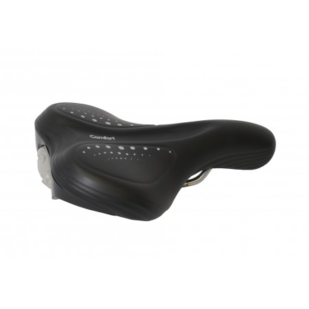 Седло велосипедное комфортное с гелевыми вставками VELO VL-6278 6-156278 (чёрный)