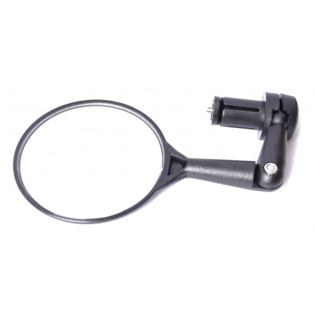 Зеркало круглое панорамное 3" 6-647160 торцевое крепление (чёрное)