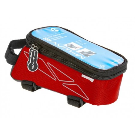 Сумочка/чехол+бокс M-Wave 5-122553 на раму д/смартфона ROTTERDAM TOP (черно-красный)