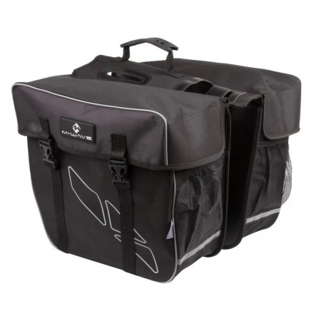 Сумка (штаны) M-Wave 5-122315 на багажник 2в1 (чёрный/серый)