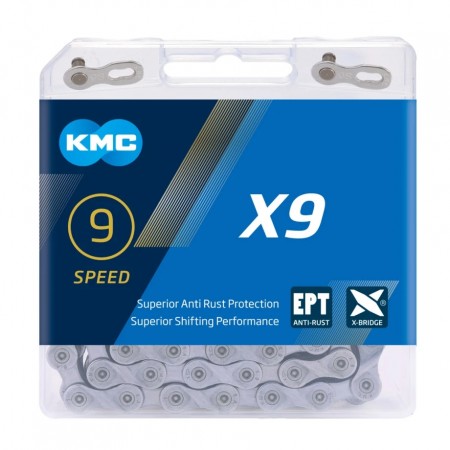 Цепь KMC, X9 EPT, 9ск, 116зв., BOX