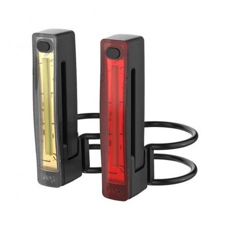 Набор велосипедных фонарей Knog Plus USB (зад+перед, чёрные)