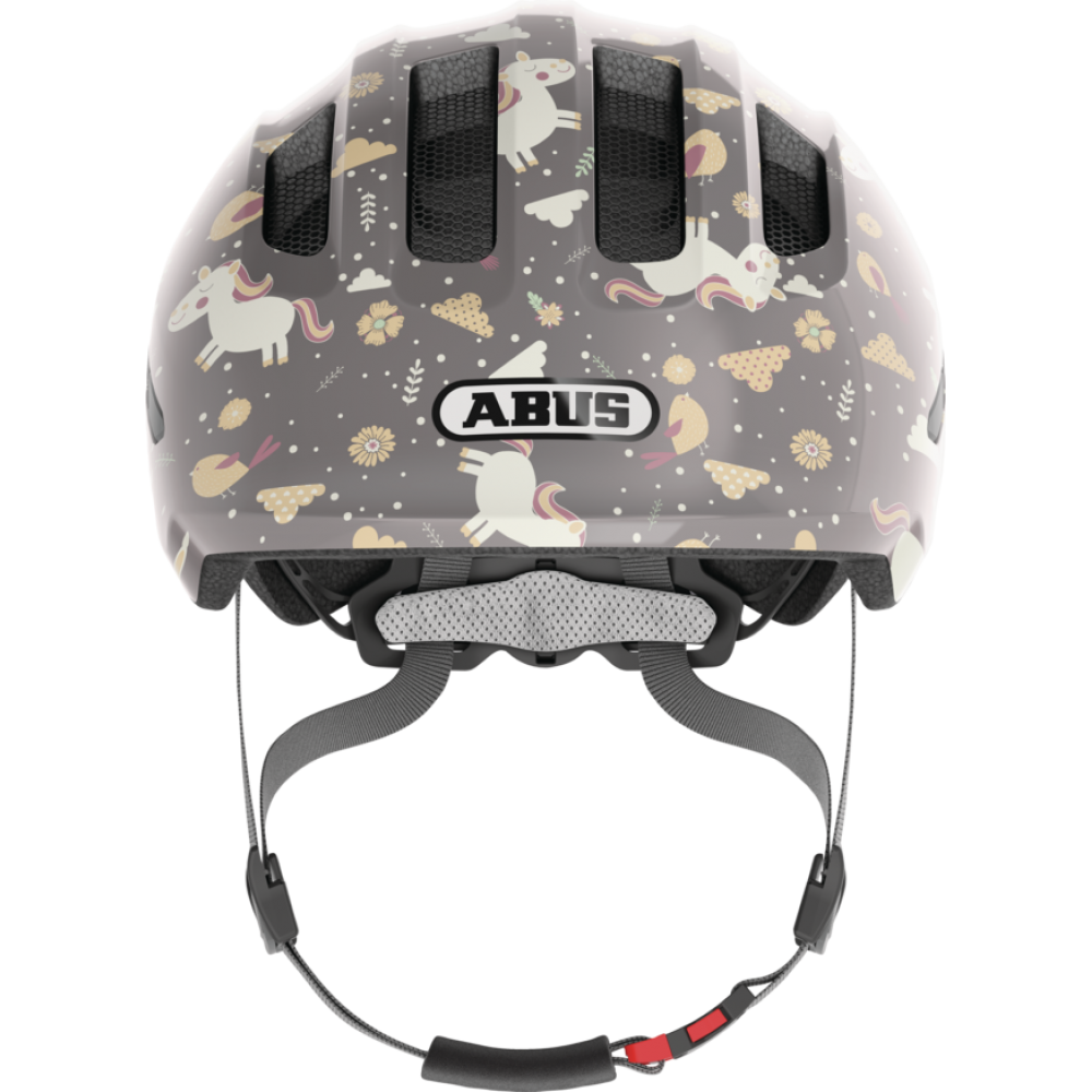 Шлем детский ABUS Smiley 3.0 (серый с лошадками)