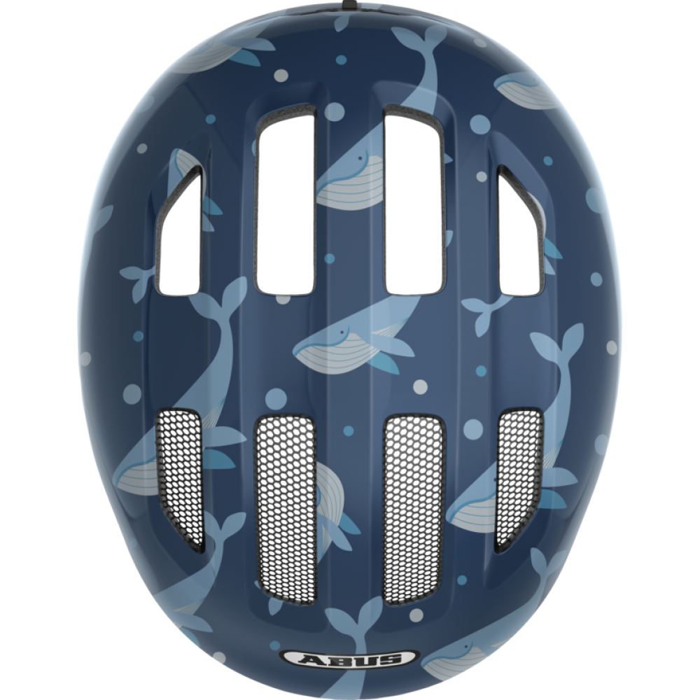 Шлем детский ABUS Smiley 3.0 (голубой с китами)
