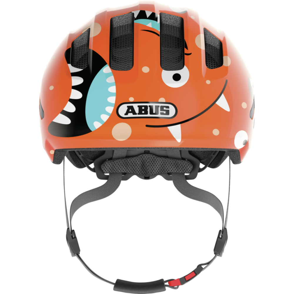 Шлем детский ABUS Smiley 3.0 (оранжевый с монстрами)