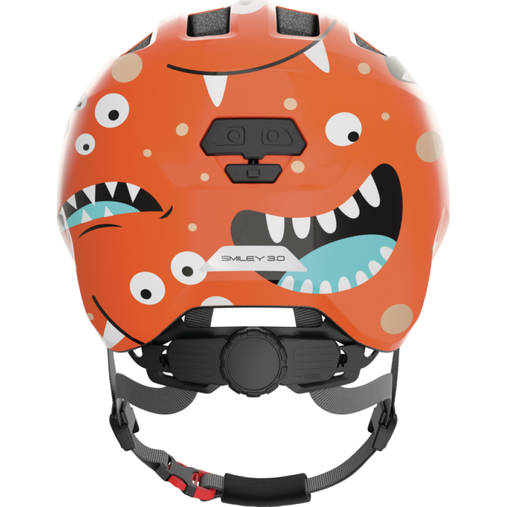 Шлем детский ABUS Smiley 3.0 (оранжевый с монстрами)