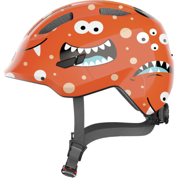 Шлем детский ABUS Smiley 3.0 (оранжевый с монстрами)
