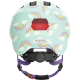 Шлем детский с фонариком ABUS Smiley 3.0 LED (blue rainbow, голубой с радугой)