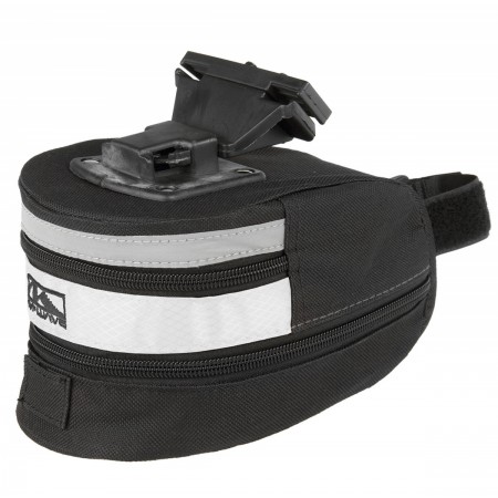 Подсумок M-Wave 5-122482 подседельный, быстросъемный, раскладной (чёрный/белый)