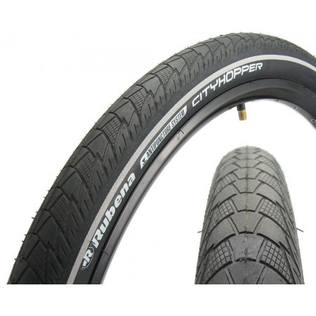 Велопокрышка Rubena/Mitas 52-559 (26" x 2.00) V99 CityHopper Antipuncture Reflex (чёрная)