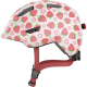 Шлем детский с фонариком ABUS Smiley 3.0 LED (rose strawberry, розовый с клубникой)