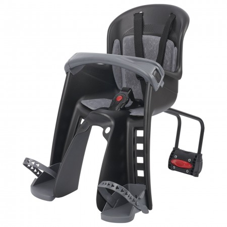 Переднее детское кресло Polisport Bilby Junior Front Fix (чёрный/тёмно-серый)
