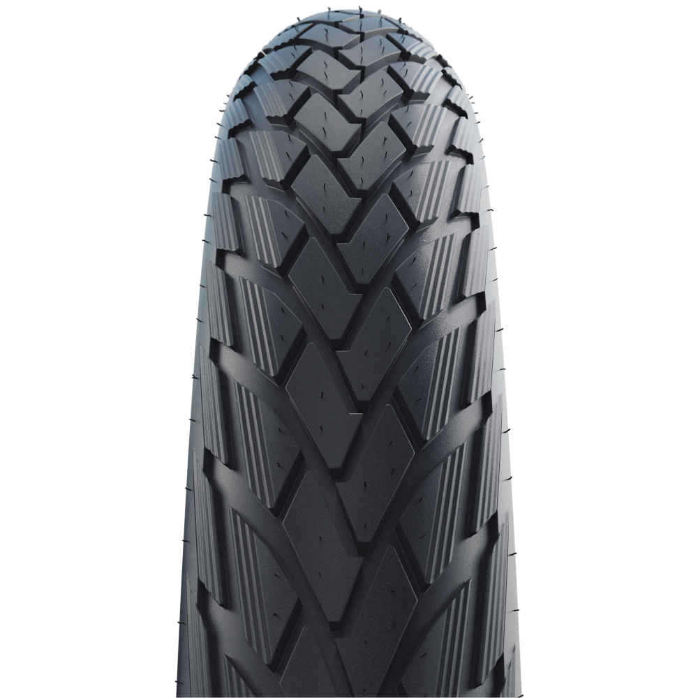 Велосипедная покрышка Schwalbe GREEN MARATHON 700x38C (40-622), GreenGuard (Black+Reflex)