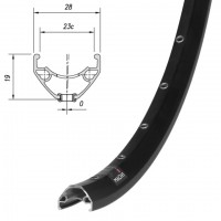 Обод Mach1, CROSS-R 23, 29" (622х23), 32отв., FV, пистон., disc, ETR, черный