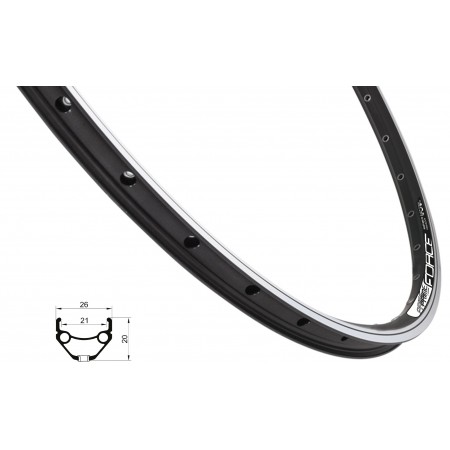 Обод Force BASIC PRIME 26" 702332 32 отв. (чёрный)