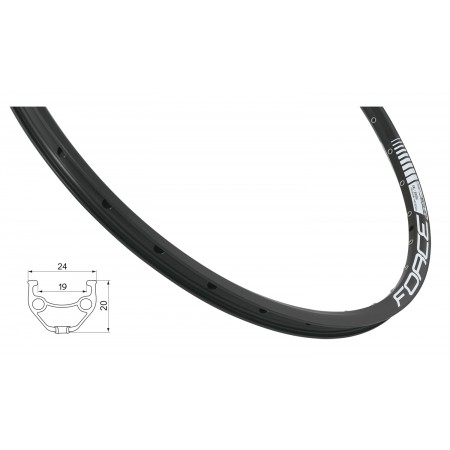 Обод Force BASIC DISC 26" 70236 36 отв. (чёрный)