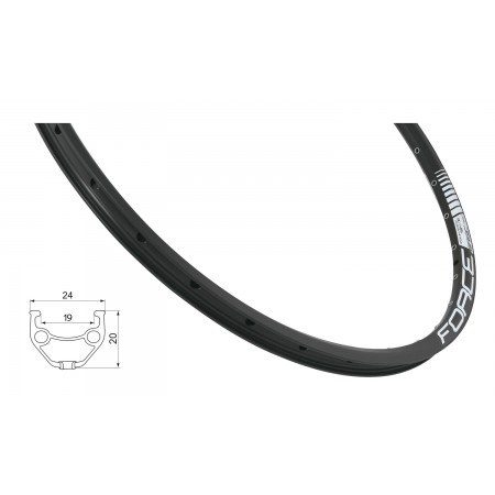 Обод Force BASIC DISC 27.5" 702382 36 отв. (чёрный)