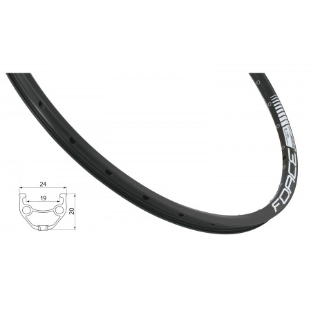 Обод Force BASIC DISC 27.5" 702383 32 отв. (чёрный)
