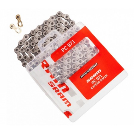 Цепь для велосипеда SRAM PC-971 9 скоростей 114 звеньев PowerLink
