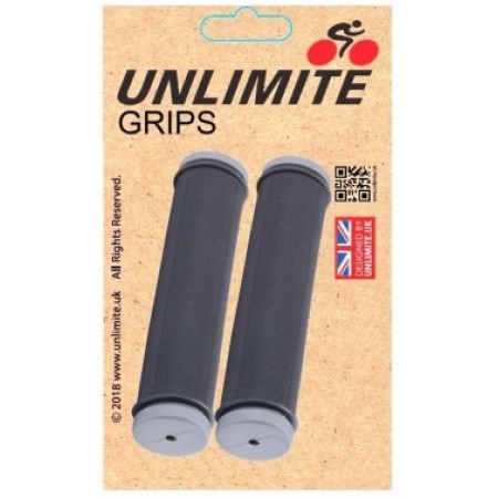 Грипсы велосипедные Unlimite SZ-189A L-130 (чёрный/серый)