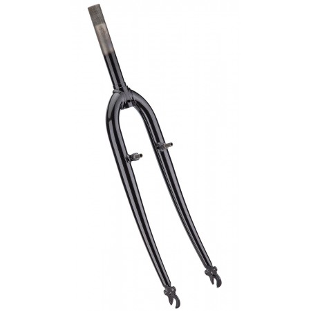 Вилка жёсткая стальная 28" шток 1"x164 мм V-brake (чёрный)