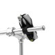 Держатель для смартфона 4.7"-7.2" на руль BONE BIKE TIE 4 + POWER STRAP 07-200630 (чёрный)
