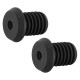 Ручки руля резиновые Force BMX145 382086 (чёрно-розовые)