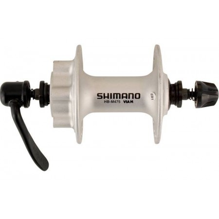 Втулка переднего колеса Shimano HB-M475 32 отв. 6 болтов QR (серебристый)