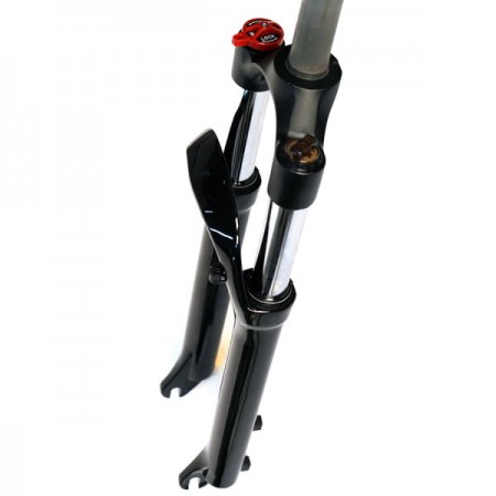 Вилка 26" EASING ES 451MLO ход 100мм, локаут механический (чёрный)