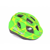 Шлем детский/подростковый с сеточкой AUTHOR Mirage (зелено-желтый)