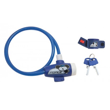 Замок на ключ детский Force 48977 8/800мм (синий)