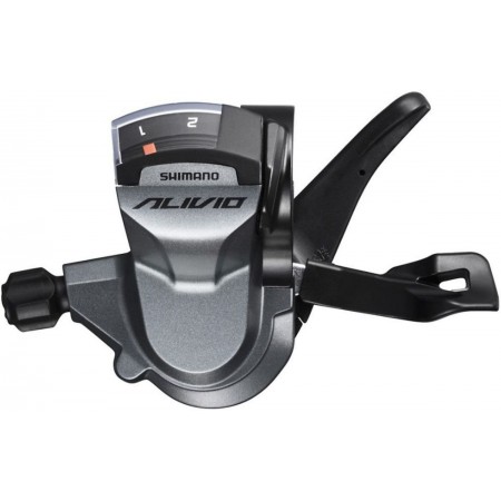 Шифтер Shimano Alivio M4010, левый, 2 ск., трос 1800 мм