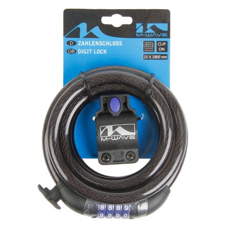 Замок кодовый M-Wave 5-230179 15/1800мм