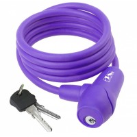 Замок на ключ M-Wave 5-231019 8/1500мм (фиолетовый)