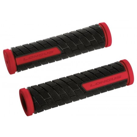 Ручки руля Longus GRID 38256 (чёрный/красный)