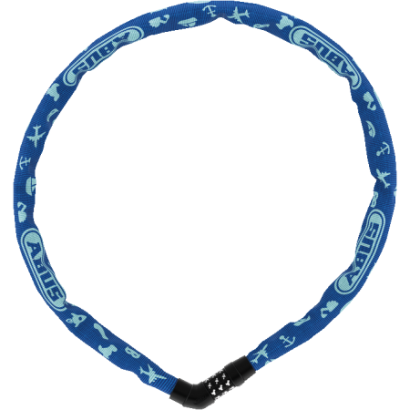 Цепной кодовый велозамок ABUS Steel-O-Chain 4804C/75см PK SYMBOLS 05-0086809 (голубой)
