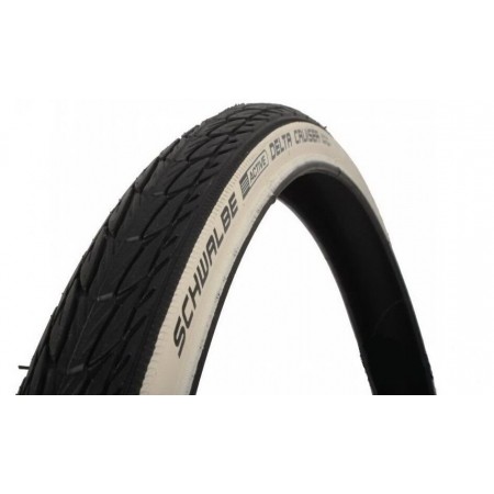 Покрышка 24x1 3/8 (37-540) Schwalbe Delta Cruiser K-Guard 50TPI (Whitewall)