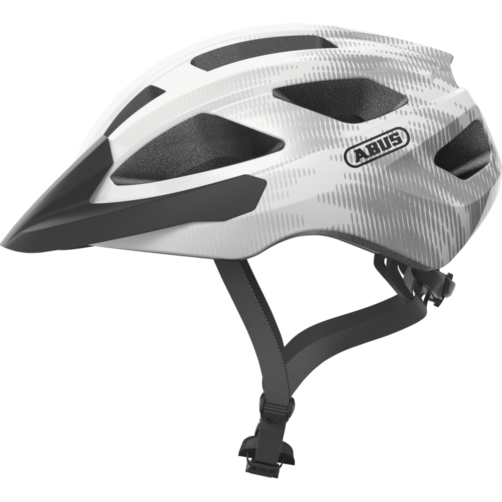 Шлем ABUS Macator (white silver, серебро-белый)