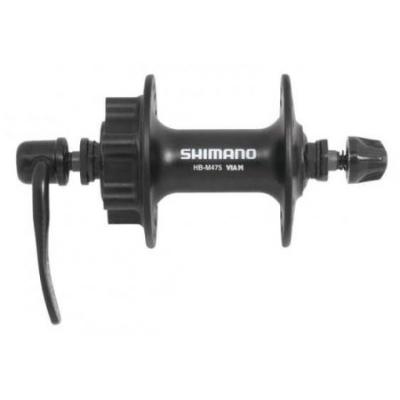 Втулка переднего колеса Shimano HB-M475 32 отв. 6 болтов QR (чёрный)
