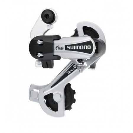 Переключатель задний Shimano Tourney TY21-B GS на болт 6 скоростей (серебристый)