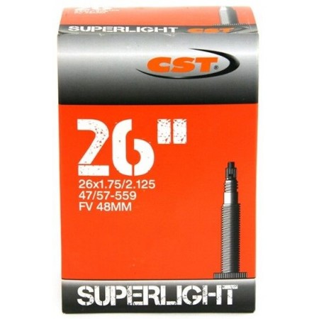 Камера велосипедная CST 26x1.75/2.125 FV 48 мм Super Light