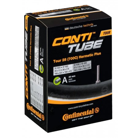Велосипедная камера Continental Tour 28" Hermetic Plus 32/47-622 A40 (Auto)