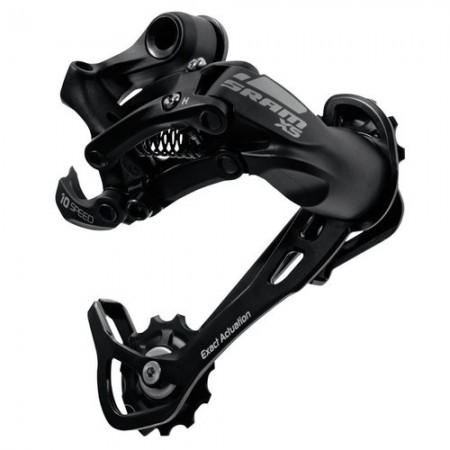 Переключатель задний Sram X5, Long (длинная лапка), 9 скоростей (чёрный)