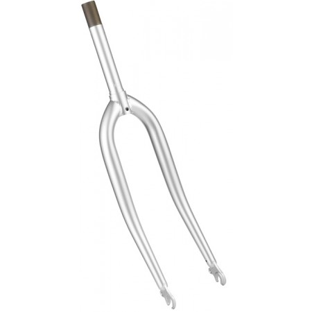 Вилка жёсткая стальная 24" шток 1"х164 мм (серебристо-серая)