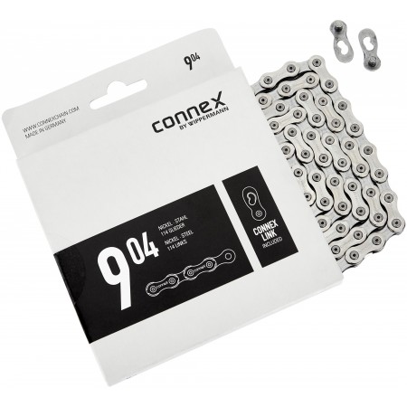 Цепь велосипедная CONNEX 904 8928149 9 скоростей 114 звеньев (серебристый)