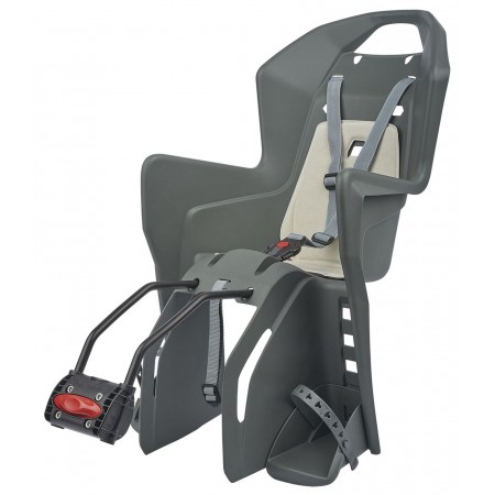 Кресло для перевозки детей на велосипеде Polisport Koolah (серый/кремовый)