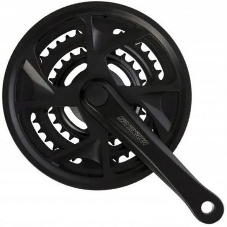 Шатуны SR SUNTOUR XR 178 48/38/28 L-175 мм (чёрный)