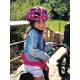 Детский шлем Polisport S JUNIOR PREMIUM LOVE (малиновый)